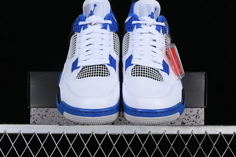 All categories Air Jordan Jordan series basketball shoes Air Jordan 4 GX foreign trade version Air Jordan 4 Retro AJ4 Joe 4 white and blue 308497-117